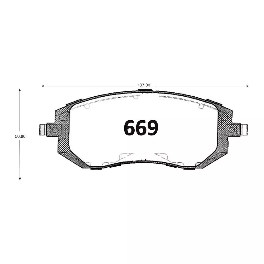 PASTILLA FRENO SUBARU LEGACY TURBO 91-97/IMPREZA 93-98/OUTBACK 94-97 GTX