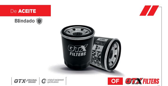 FILTRO ACEITE CORSA /CHEVETTE /MONZA /DAEWOO /AVEO /VIVANT /LUV 2.2/ZNA RICH 2.4 W712/22 GTX (94797406) UB9A5