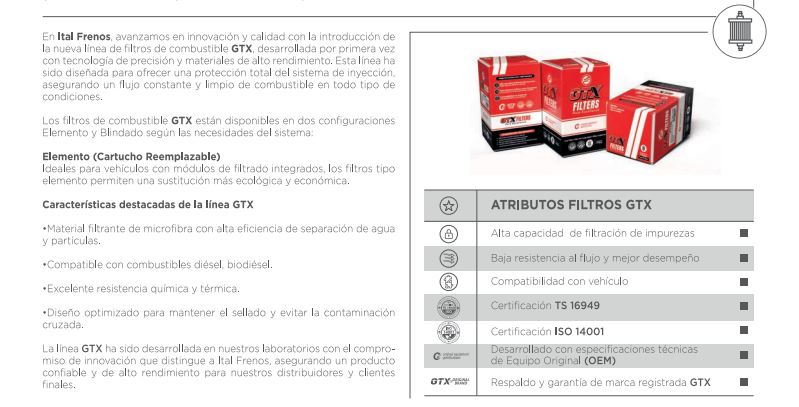FILTRO PETROLEO TOYOTA HILUX DIESEL 2005> FIAT FULLBACK PU835X (16880) GTX