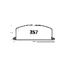 PASTILLA FRENO TOYOTA TERCEL/COROLLA 119.7 MM ITAL-BRAKE GTX