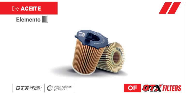 FILTRO ACEITE NISSAN TERRANO 2.5 ELEMENTO HU819/1X GTX