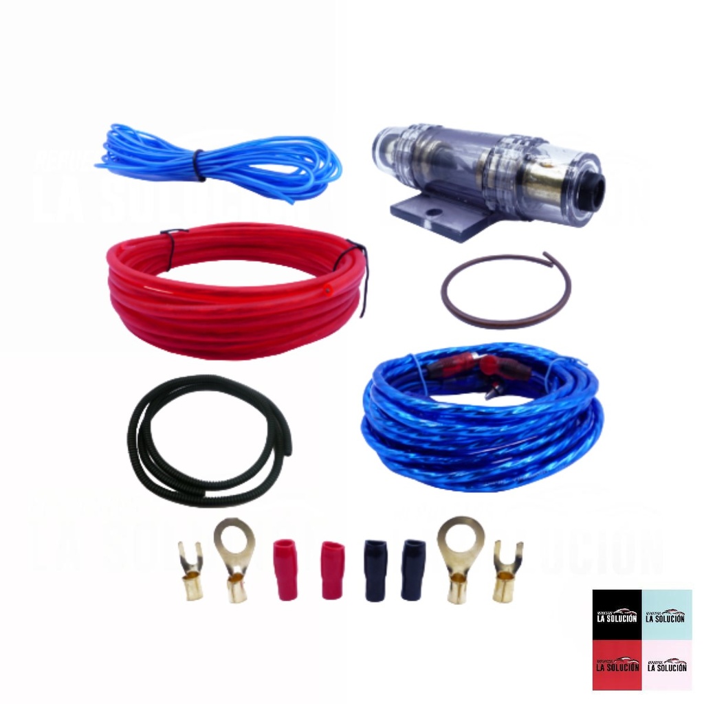 KIT CABLES AMPLIFICACION AUTO UB00