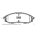 PASTILLA FRENO NISSAN TERRANO 2001> 2.5 DIESEL  (4WD)164.2*50*17 ITAL-BRAKE GTX