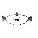 PASTILLA FRENO CHEVROLET CORSA/ASTRA/COMBO 94> GTX