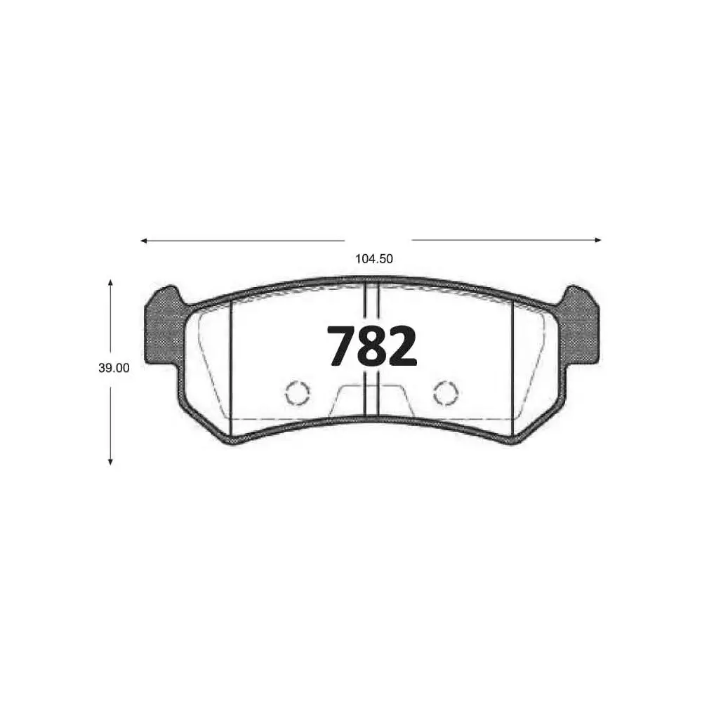 PASTILLA FRENO CHEVROLET OPTRA 04-15 104.4MM TRASERAS GTX