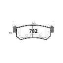 PASTILLA FRENO CHEVROLET OPTRA 04-15 104.4MM TRASERAS GTX