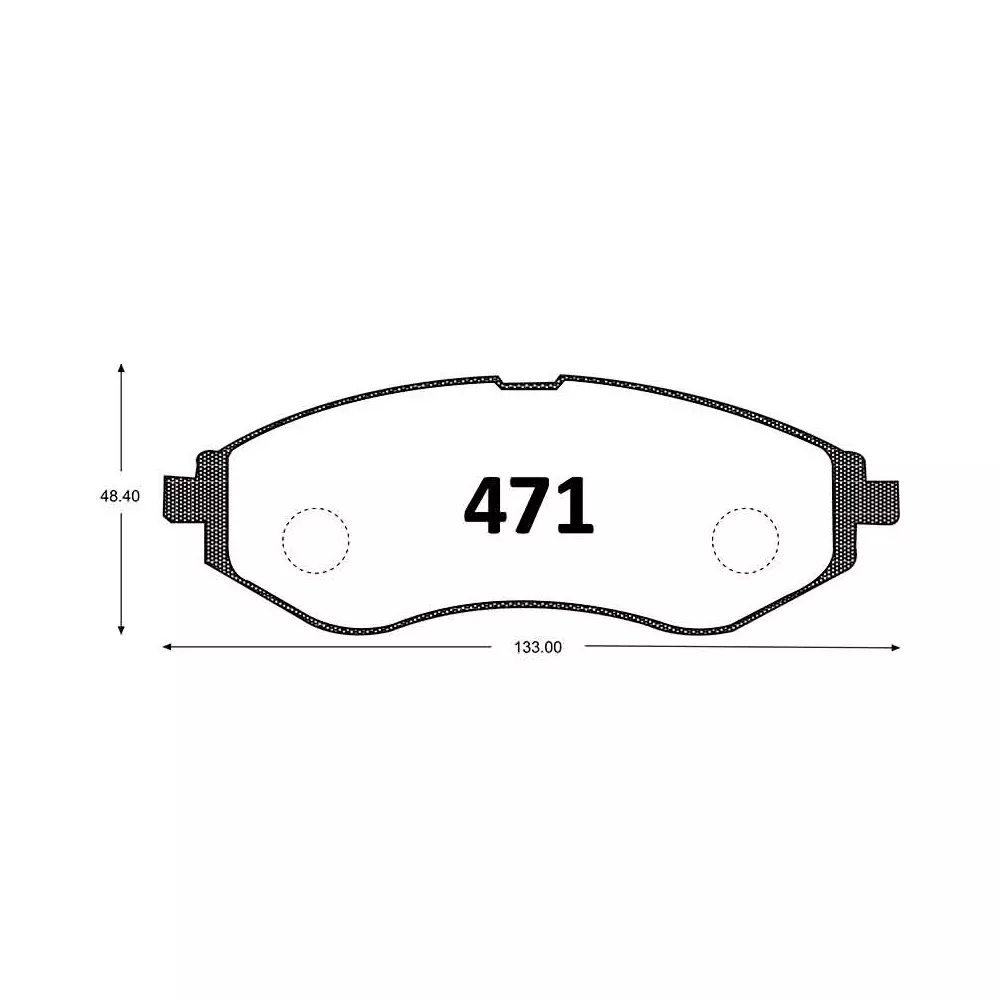 PASTILLA FRENO DAEWOO ESPERO/NUBIRA/LEGANZA/AVEO 1.4 04-16 | SPARK GT 1.2 10-18 133MM ITAL-BRAKE GTX