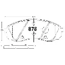 PASTILLA FRENO HYUNDAI H-1 08-20 CARNIVAL 06-18 164.6MM GTX
