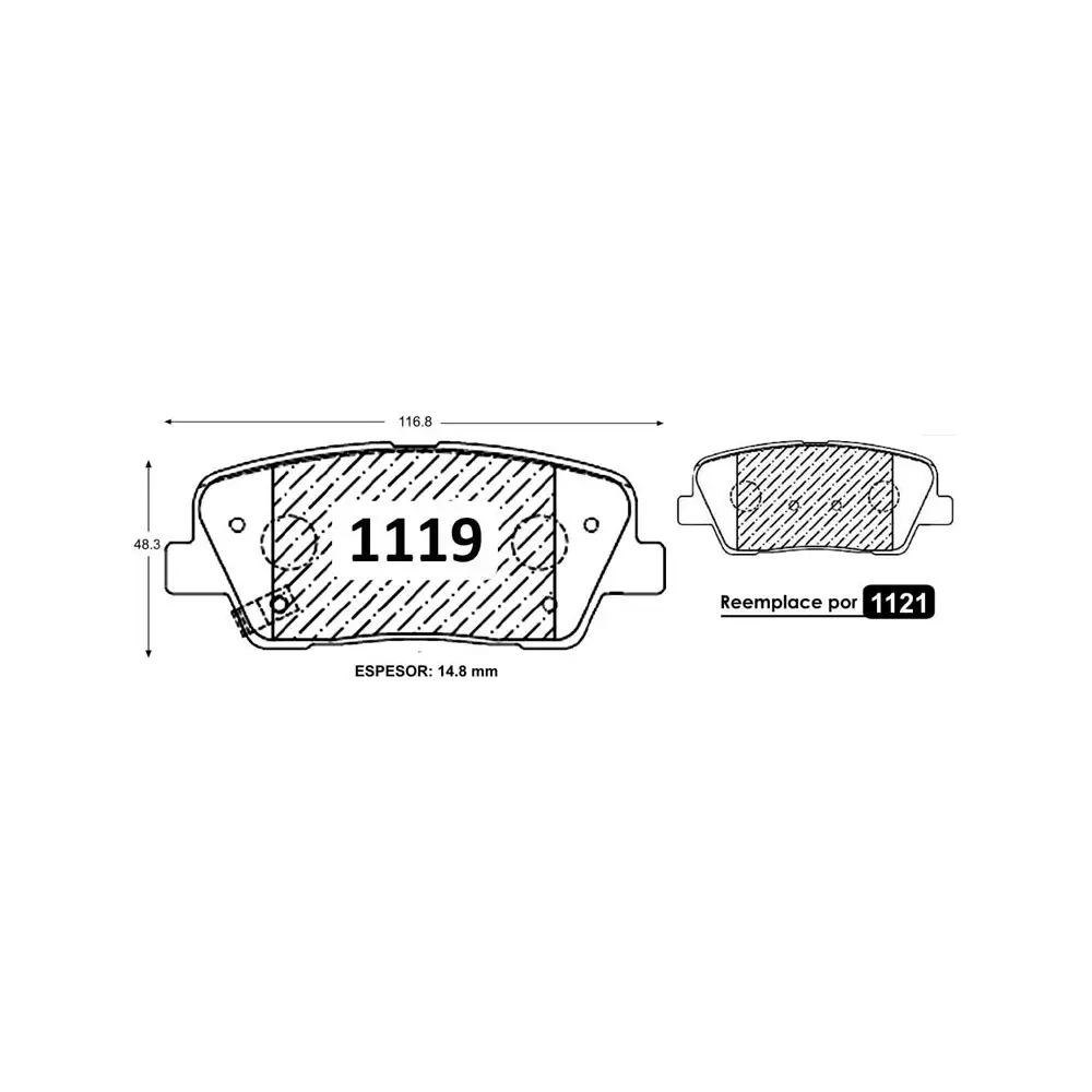 PASTILLA FRENO HYUNDAI NEW SANTA FE 2010> SORENTO TRASERAS ITAL-BRAKE GTX