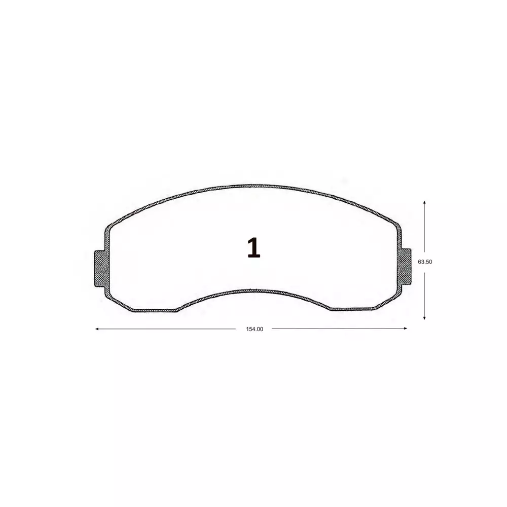 PASTILLA FRENO KIA FRONTIER 2.5-2.7 00-11/ASIA HI-TOPIC 2.7 93-00 DELANTERAS GTX