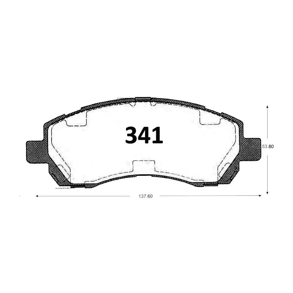 PASTILLA FRENO LEGACY 2.0-2.5 99-00 GTX 137.6MM 