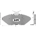 PASTILLA FRENO MAHINDRA PIK UP 2.2-2.6 11-17/SCORPIO 10-16 144MM ITAL-BRAKE GTX