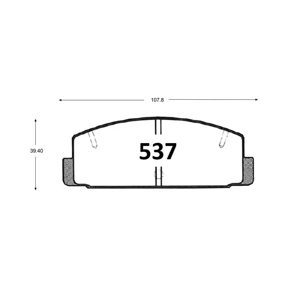PASTILLA FRENO MAZDA 626 2.0 98-01 | MAZDA 6 202-14 | HAIMA 3  107.8MM TRASERAS ITAL-BRAKE GTX