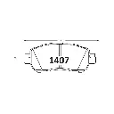 PASTILLA FRENO NISSAN KICKS 17-22 | VERSA 20-22 125.5MM GTX