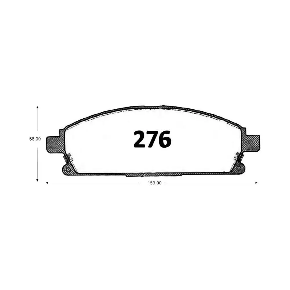 PASTILLA FRENO NISSAN PATHFINDER/XTRAIL HONDA 159MM GTX 