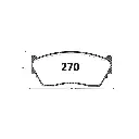 PASTILLA FRENO NISSAN V-16 108.5*48*16.3MM ITAL-BRAKE GTX