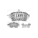 PASTILLA FRENO NISSAN XTRAIL 2.5 15-17/QASHQAI 2.0 14-18 TRASERA 103.8MM ITAL-BRAKE GTX