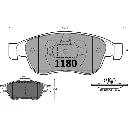 PASTILLA FRENO RENAULT CAPTUR 1.5 15-18/DUSTER 09-18/FLUENCE 09-18 155.1MM ITAL-BRAKE GTX