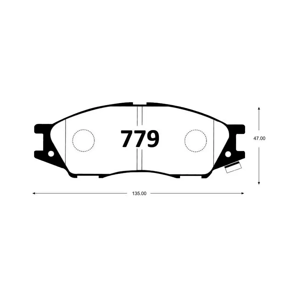 PASTILLA FRENO SAMSUNG SM3 | NISSAN MARCH 20-21 135MM  GTX 