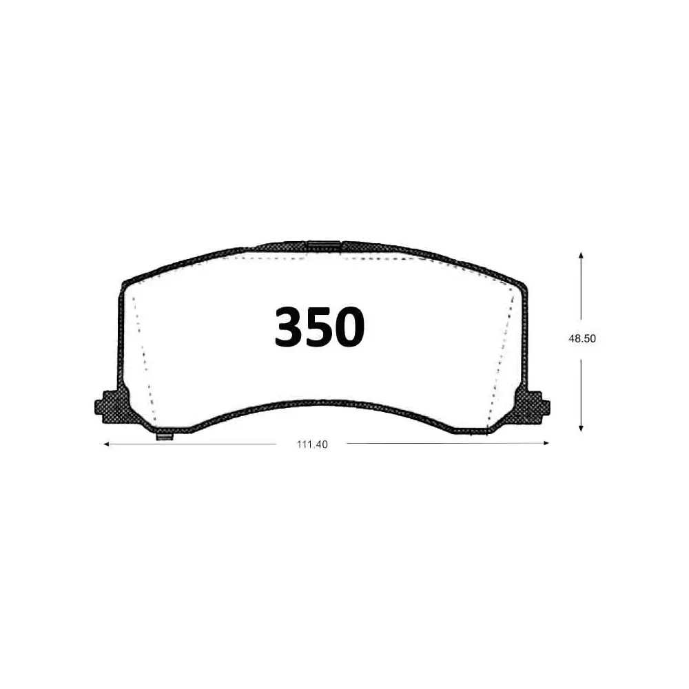 PASTILLA FRENO SUZUKI BALENO 1.3, 1.6 95-02 111.40 MM GTX