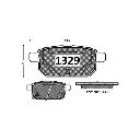 PASTILLA FRENO SUZUKI BALENO 1.4 16-19/SWIFT 1.0-1.6 11-19/SX4 SCROSS 1.6 15-18 TRASERAS GTX 98.6MM
