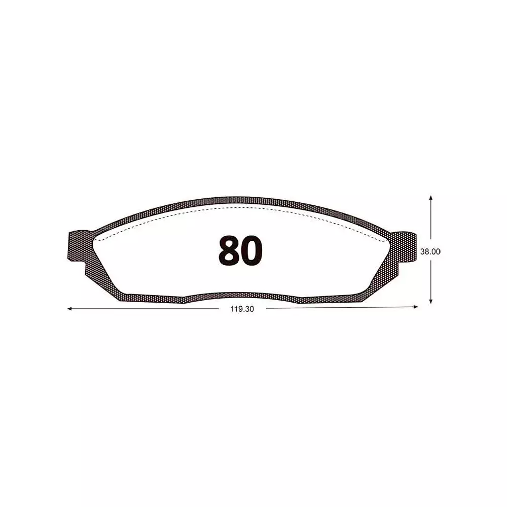 PASTILLA FRENO SUZUKI FRONTE/MARUTI GTX