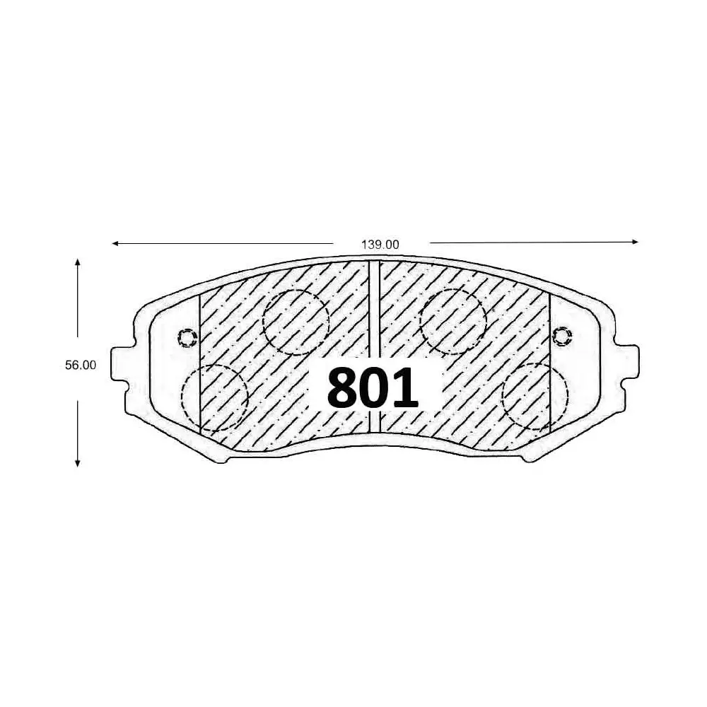 PASTILLA FRENO SUZUKI GRAND VITARA 06-11 | GRAND NOMADE 06-15 139MM ITAL-BRAKE GTX