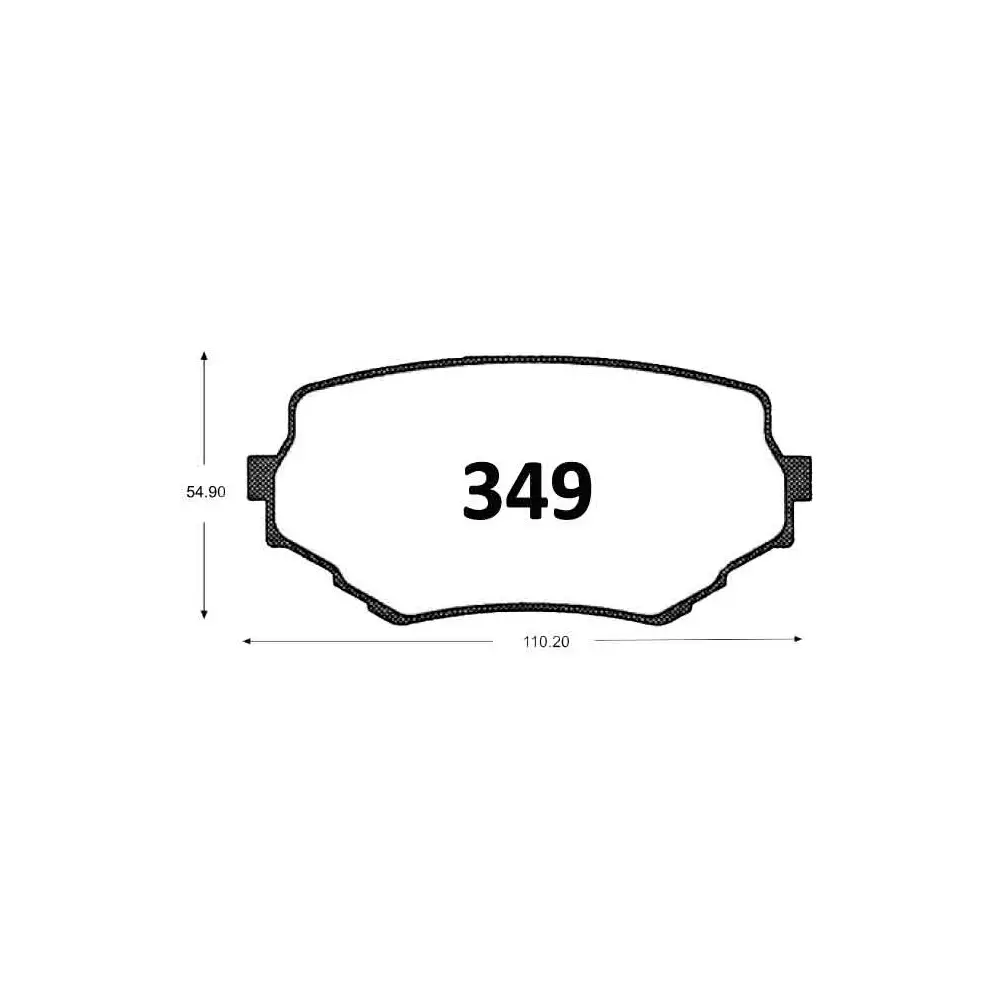 PASTILLA FRENO SUZUKI NOMADE 2.0 98-04 | GRAND VITARA 1.6-2.0 98-04 |  VITARA 1.6 97-04 GTX 110.2MM
