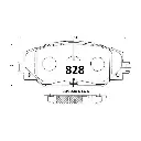 PASTILLA FRENO TOYOTA COROLLA 1.6 11-14/URBAN CRUSIER 10-16/RAV 4 13-18 139MM GTX