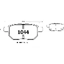PASTILLA FRENO TOYOTA COROLLA 1.6-1.8 09-18/GREAT WALL VOLEEX C30 TRASERA 98.6MM ITAL-BRAKE GTX