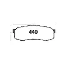 PASTILLA FRENO TOYOTA RAV 4 06-09/AURIS/CAMRY/RUNNER TRASERA 116.2MM GTX