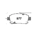 PASTILLA FRENO TOYOTA YARIS 00-05/GREAT WALL VARIOS/BYD C/ABS 116.3 GTX
