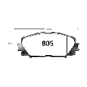 PASTILLA FRENO TOYOTA YARIS 06-15/PRIUS 1.8 10-16 | GREAT WALL VOLEEX C10-C20-C30 11-16 (NEW YARIS) 122.7MM ITAL-BRAKE GTX