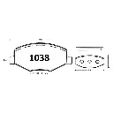 PASTILLA FRENO CHERY S21 C/ABS 08- DEL 118MM/100MM GTX