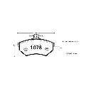 PASTILLA FRENO CHEVROLET N300 MAX 1.2 11-19 | TIGGO 05-16 |  118.9MM ITAL-BRAKE GTX