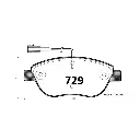 PASTILLA FRENO FIAT STILO DELANTERA 01- GTX