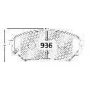 PASTILLA FRENO HYUNDAI VERACRUZ D 07 154.9MM GTX