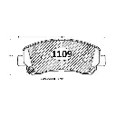 PASTILLA FRENO DELANTERA NISSAN MAXIMA 09| SUZUKI KIZASHI 2010 141.7MM GTX 