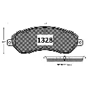 PASTILLA FRENO MAHINDRA PIK UP 2.2 4WD 20-23 162.5MM GTX