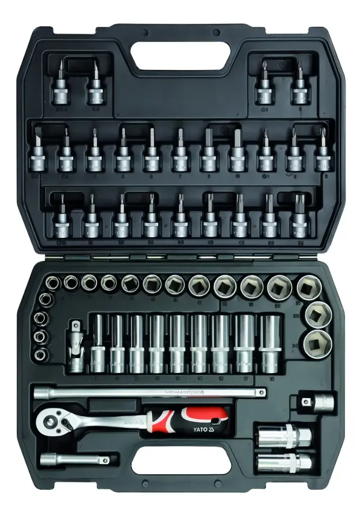 SET DADOS 3/8 PULG 58 PCS YATO