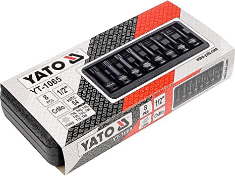 JUEGO PROFESIONAL DE DADO DE IMPACTO TORX 8PCS YATO