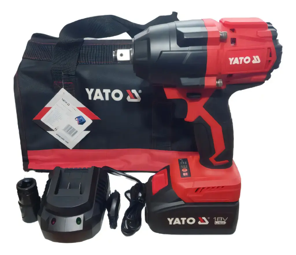 LLAVE IMPACTO INALAMBRICO 1/2PULG 18V 850 NM 2X2AH YATO UB00