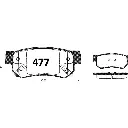 PASTILLA FRENO HYUNDAI SONATA | TUCSON | KIA SPORTAGE | SSANGYONG GTX