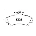 PASTILLA FRENO BAIC X25 1.5 17- | HAIMA 2 1.3 12- 129.8MM GTX
