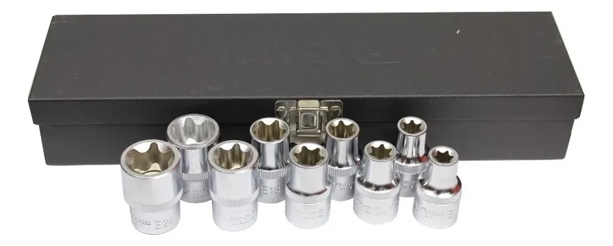 SET DADOS TORX HEMBRA 1/2 9PCS YATO