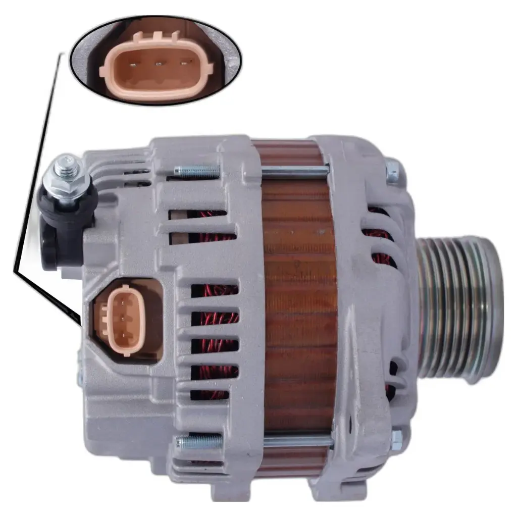 ALTERNADOR NISSAN NAVARA 2.5 2007-2013 | PATHFINDER 2.5 2010-2014 150 AMPERES 7PK 3 PINES ECHLIN