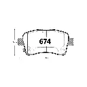PASTILLA FRENO SUZUKI AERIO 1.6 03-10/LIANA 1.6 01-03 GTX