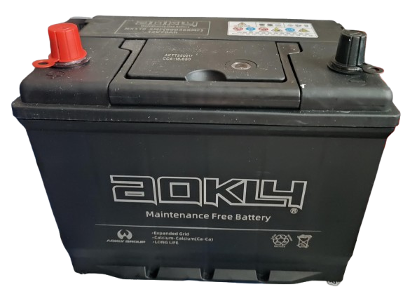 BATERIA 70 AMPERES AOKLY CCA 650 POSITIVO IZQUIERDO C/PESTAÑA (VENDER IGUAL COMO 80 AMPERES) (80D26R) (NX110-5MF)