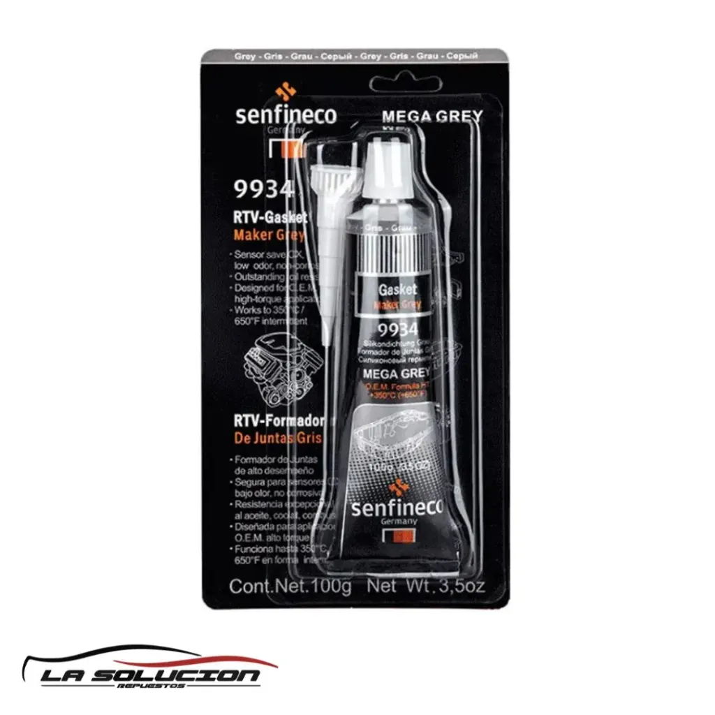 [8741] SILICONA GRIS ULTRA SENFINECO 350° AL UB00