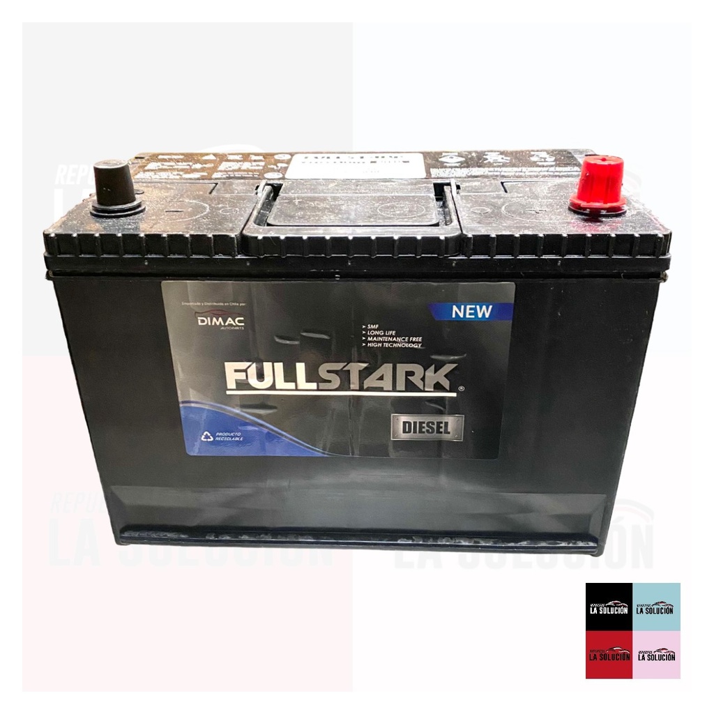 BATERIA 90 AMPERES FULLSTARK 640 CCA POSITIVO DERECHO